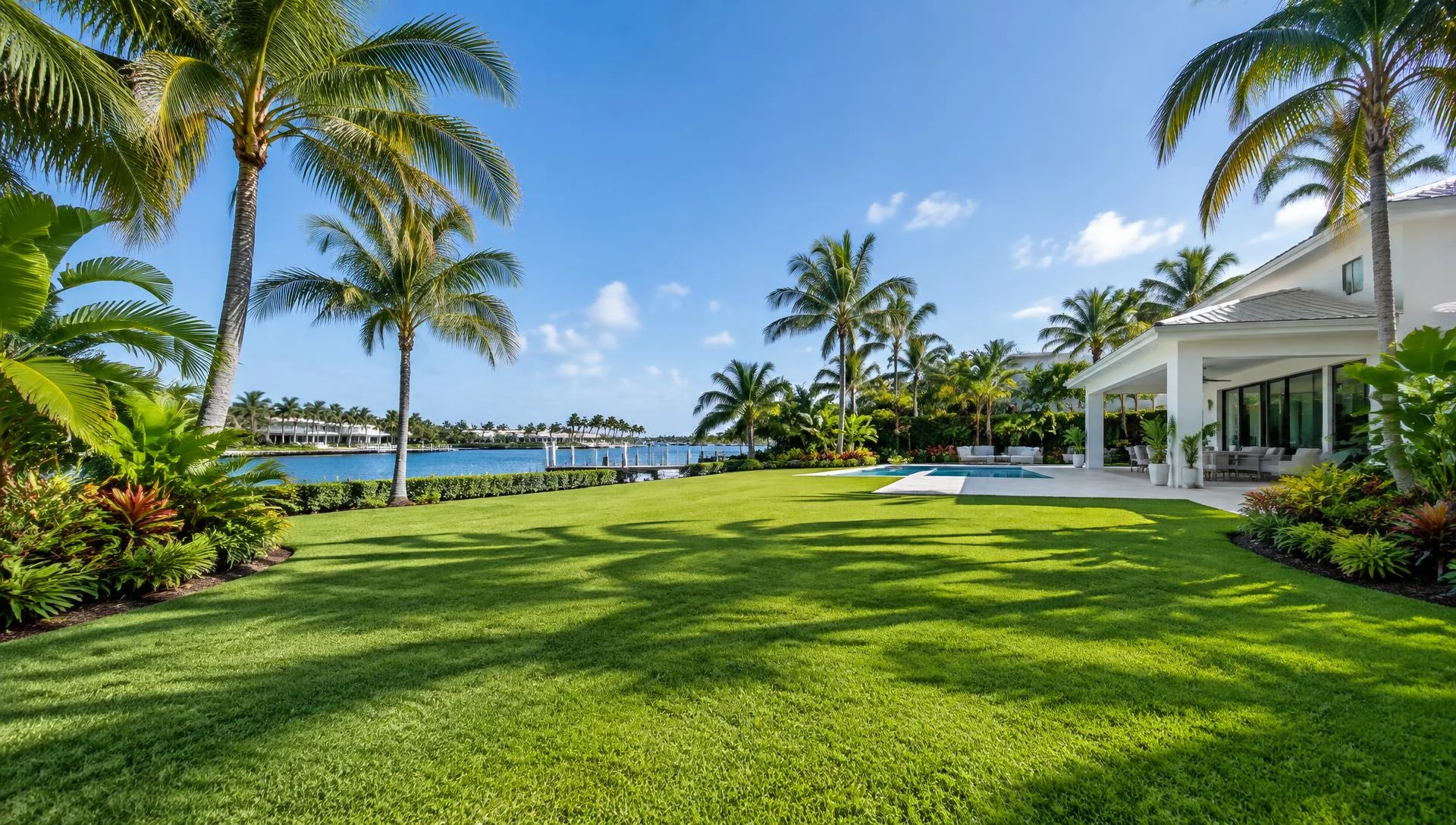 Sunlit tropical backyard in South Florida — illustrative outdoor inspiration
